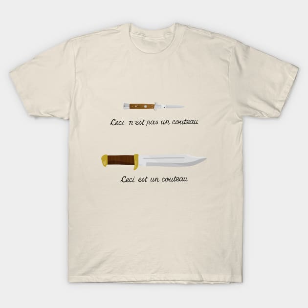 Crocodile Magritte T-Shirt by Dead Philosophers in Heaven